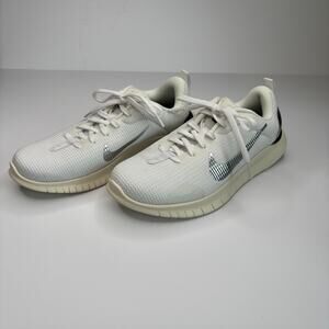Nike Flex White Metallic Silver Women's 7.5  Walking Running Shoes